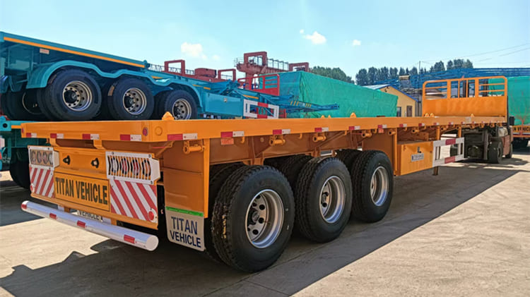 3 Axle 40FT Semi Flatbed Trailer for Sale in Ghana