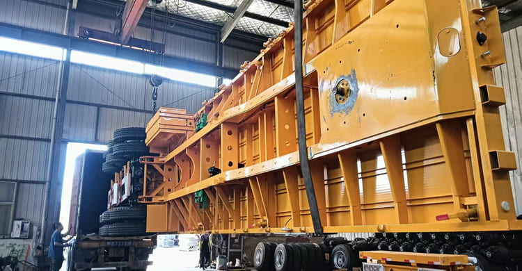 3 Axle 40FT Semi Flatbed Trailer for Sale in Ghana
