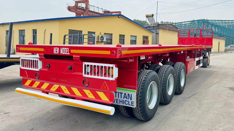 40 Foot Flatbed Trailer for Sale in Senegal with Front Board