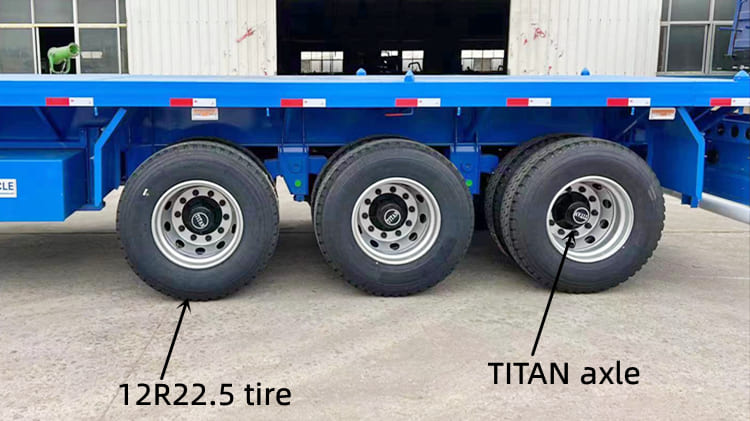 TITAN 3 Axle 40 FT Flatbed Trailer for Sale in Saudi Arabia