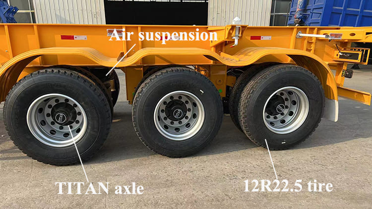 TITAN Tri Axle 40FT Container Chassis Trailer for Sale in Guam