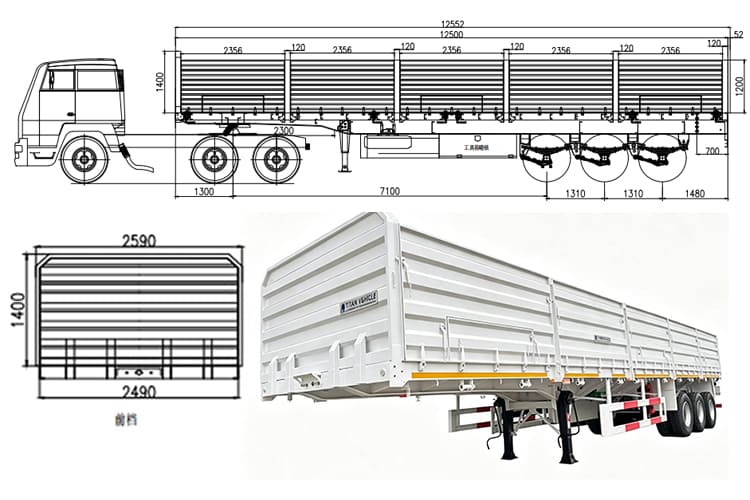 TITAN Tri Axle Side Board Trailer for Sale in Zimbabwe