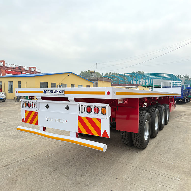 4 Axle 80 Tons Flat Deck Trailer