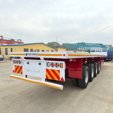 4 Axle 80 Tons Flat Deck Trailer